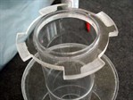 male twistlock flange attached to collection cup