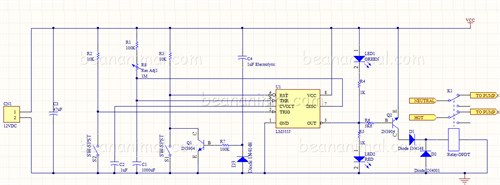 555 Feeding Timer Schematic 555 Feeding Timer Schematic